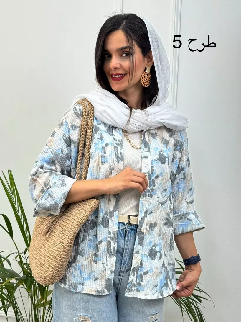 مانتو شومیزی آبرنگی